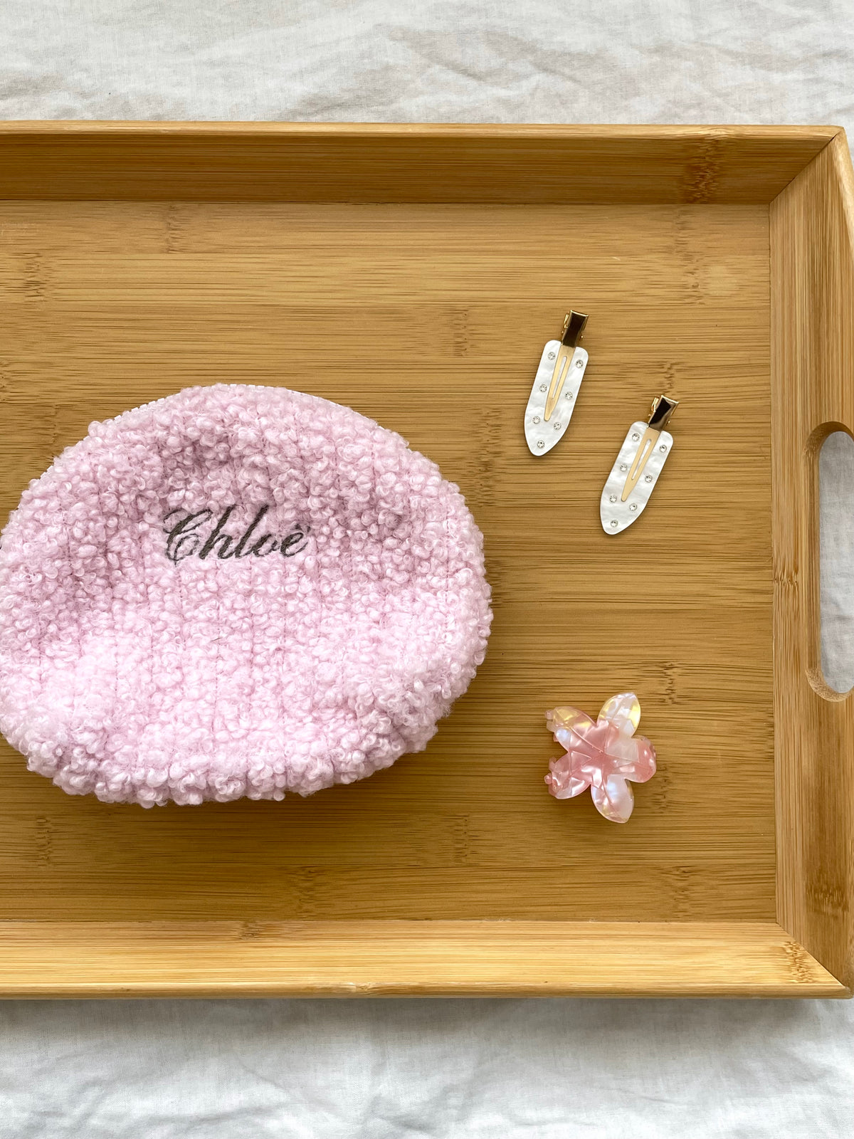 Blush toiletry bag